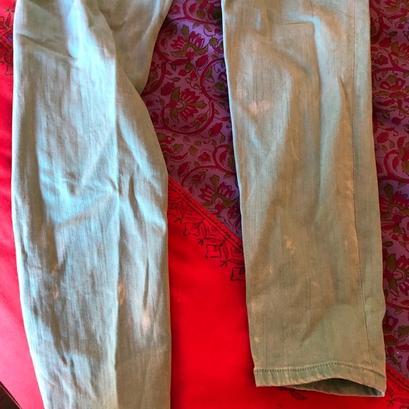 Teal Maternity Pants Ankle Length - Picture 8 of 8